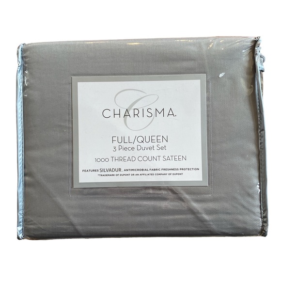 Charisma Full/Queen 3 piece Duvet Set 1000 Thread Count Sateen - Picture 3 of 4